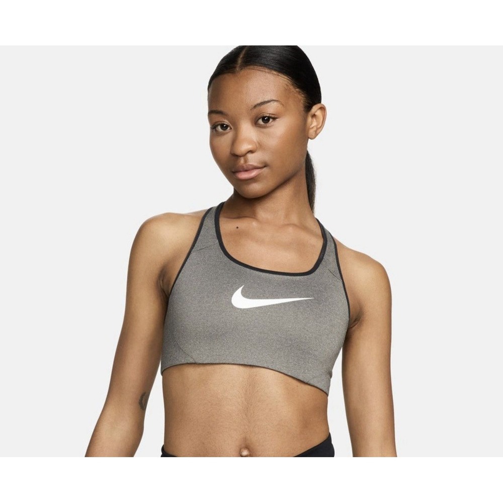 Nike Women's Victory Shape Bra High Support Gray Black Size Medium 548545 NEW